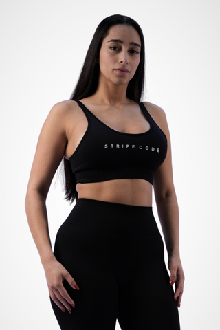 Stripe Code Women's Sports Bra
