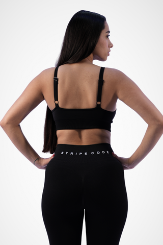 Stripe Code Women's Sports Bra