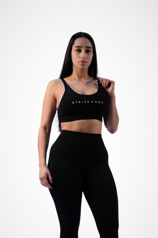 Stripe Code Women's Sports Bra