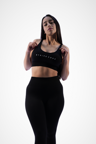 Stripe Code Women's Sports Bra