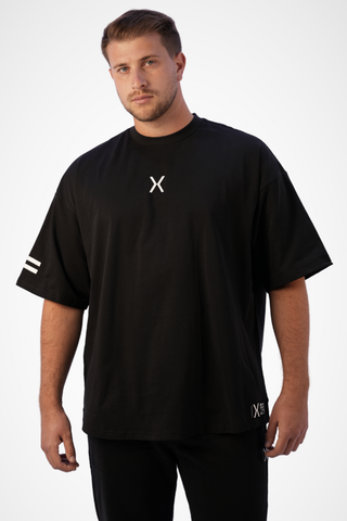 Stripe Code Men's Oversized T-Shirt