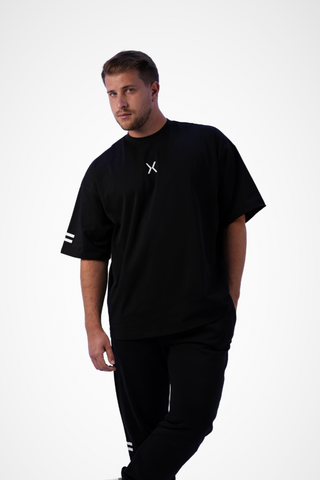 Stripe Code Men's Oversized T-Shirt