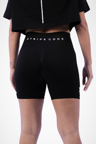 Stripe Code Women's Biker Shorts