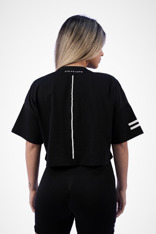 Stripe Code Women's Crop Top