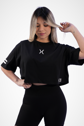 Stripe Code Women's Crop Top