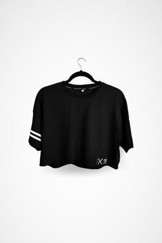 Stripe Code Women's Crop Top