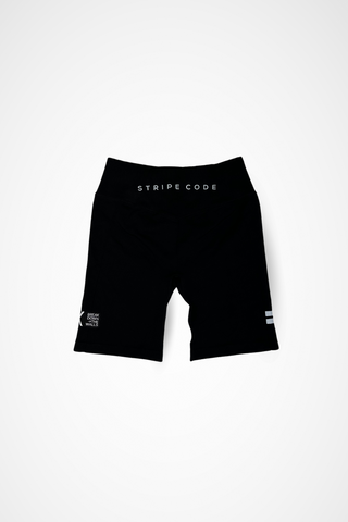 Stripe Code Women's Biker Shorts